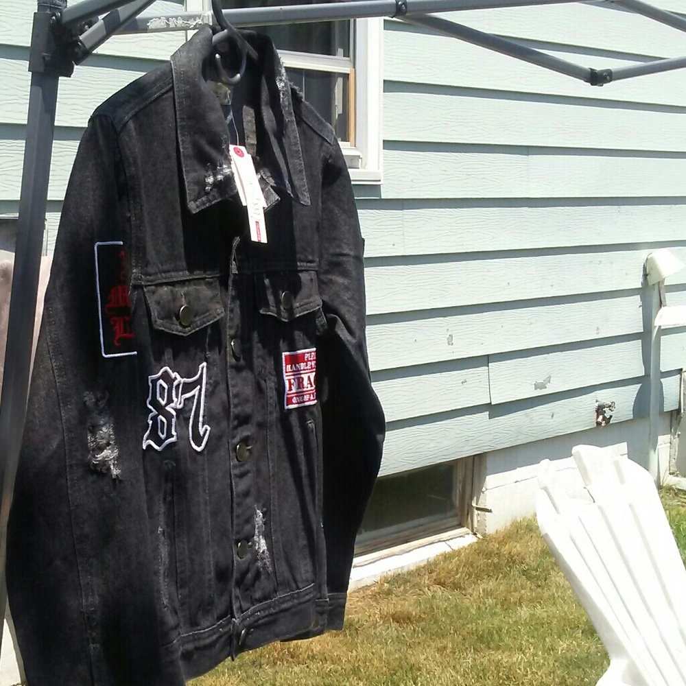 Bench Black Denim Jacket New With Tags!